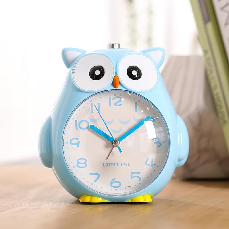 Creative children owl cartoon clock